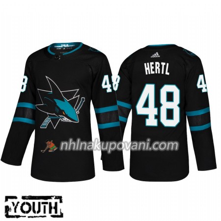 San Jose Sharks Dresy Tomas Hertl 48 Alternate 2018-2019 Adidas Authentic - Dětské San Jose Sharks Dresy Tomas Hertl 48 Alternate 2018-2019 Adidas Authentic - Dětské